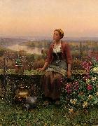 Maria on the Terrace Daniel Ridgeway Knight